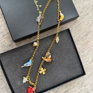 Danbury Mint Retired Enamel Colorful Songbird Necklace